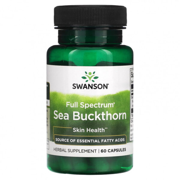 Swanson, Облепиха Full Spectrum, 60 капсул