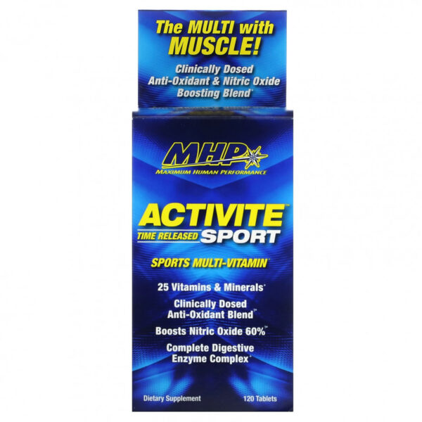 MHP, Activite Sport, мультивитамины, замедленное высвобождение, 120 таблеток
