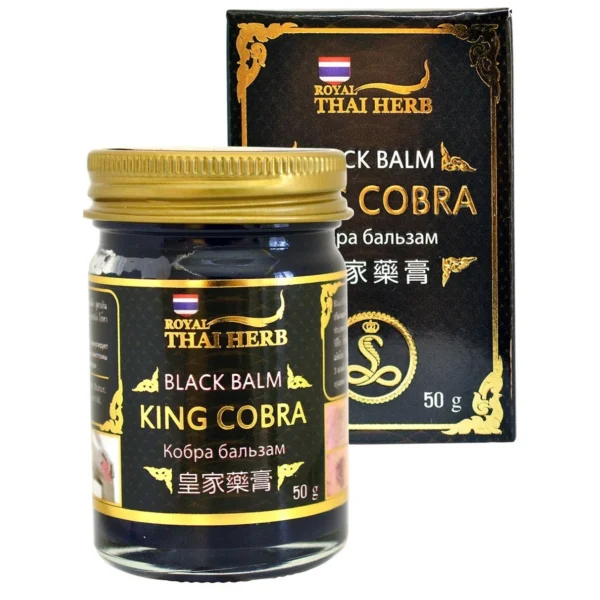 Чёрный бальзам с ядом кобры Royal Thai Herb 50 гр