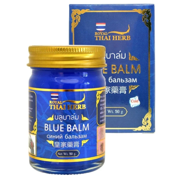 Синий бальзам от варикоза и тяжести ног Royal Thai Herb 50 гр