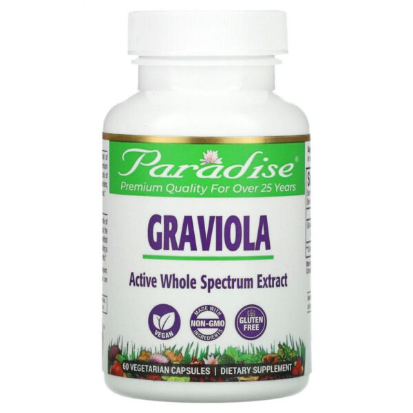 Paradise Herbs, Brazilian Graviola, 60 Vegetarian Capsules