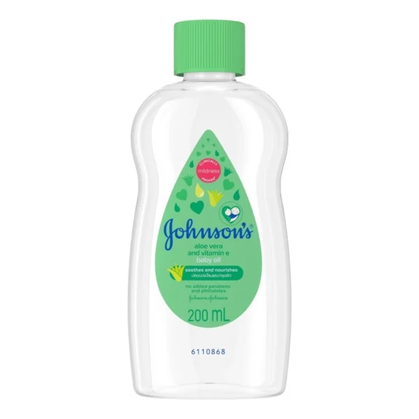 Johnson's Baby Oil Aloe Vera  Vitamin E 200 Ml. Оригинал