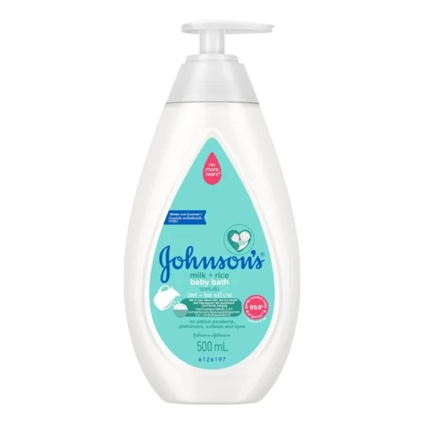 Johnson's Baby Bath Milk + Rice 500 Ml. ครีมอาบน้ำนม ผิวนุ่มชุ่มชื่น Оригинал