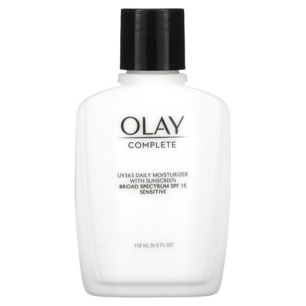 Olay, Complete, UV365, ежедневное увлажняющее и солнцезащитное средство, SPF 15, для чувствительной кожи, 118 мл (4,0 унции)
