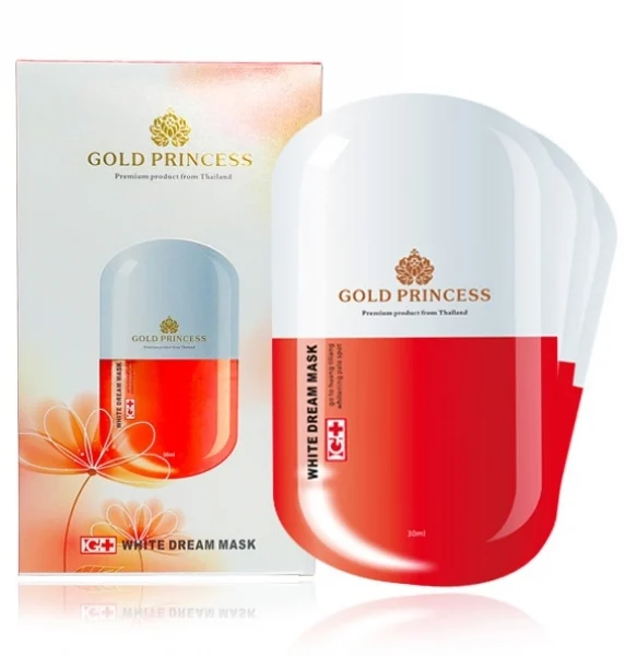 Тканевая маска отбеливающая Gold Princess 5 шт