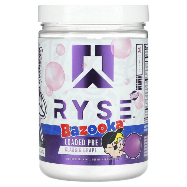 Ryse Supps, Loaded Pre, базука, классический виноград, 438 г (15,5 унции)