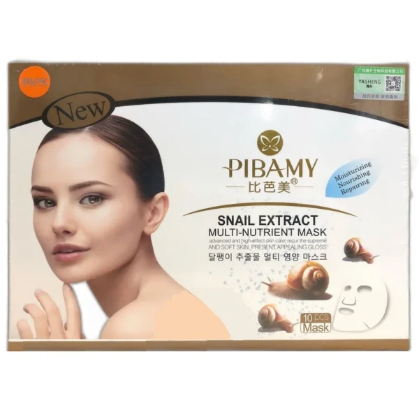 Тканевая омолаживающая маска со слизью улитки Pibamy Belov 1 или 10 шт