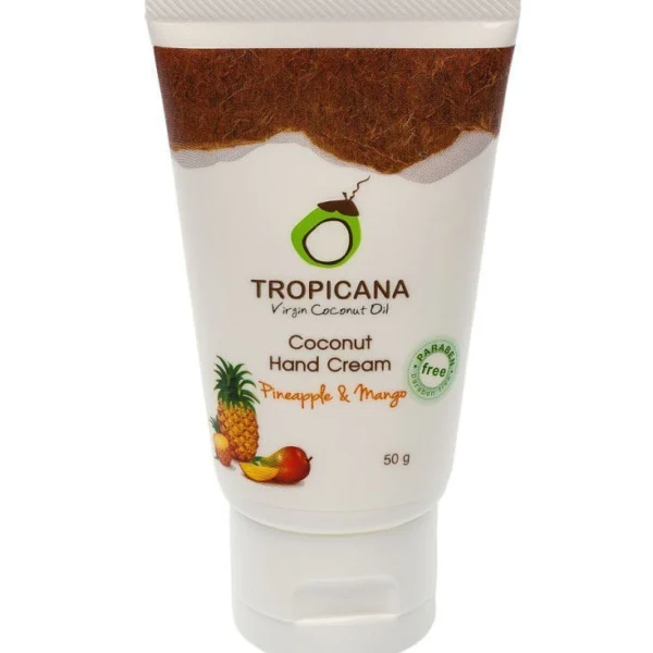 Кокосовый крем для рук с манго и ананасом без парабенов Tropicana 50 гр