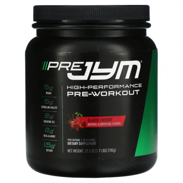 JYM Supplement Science, Pre JYM, высокоэффективное средство перед тренировкой, с вишней, 780 г (1,7 фунта)