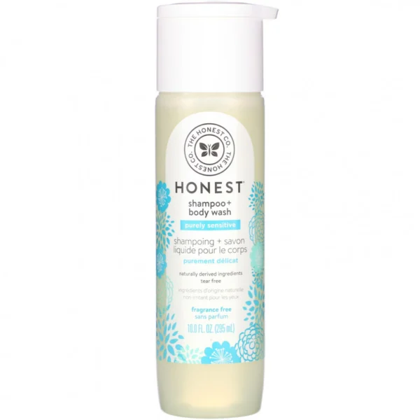 The Honest Company, Purely Sensitive, шампунь игель для душа, без отдушки, 295 мл (10,0 жидк. унций)