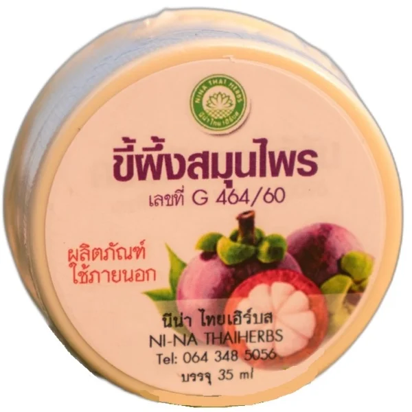 Мангустиновая мазь - воск от грибка и дерматита Nina Thai Herbs 35 мл