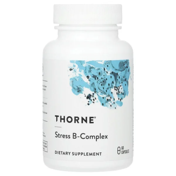 Thorne Research, комплекс витаминов группы B, против стресса, 60 капсул