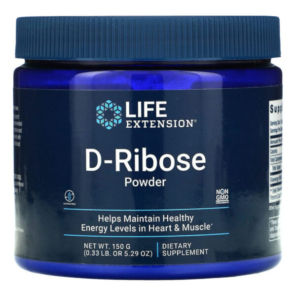 Life Extension, D-рибоза в порошке, 150 г (5,29 унции)