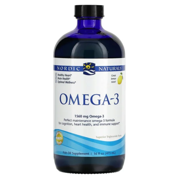 Nordic Naturals, Омега-3 со вкусом лимона, 1,560 мг, 473 мл (16 жидк. унций)