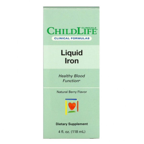 Childlife Clinicals, жидкое железо, с натуральным ягодным вкусом, 118 мл (4 жидк. унции)