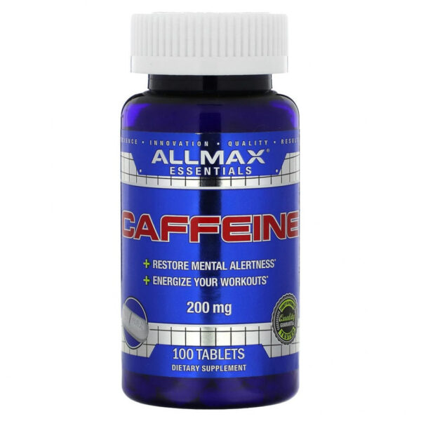 ALLMAX Nutrition, Кофеин, 200 мг, 100 таблеток