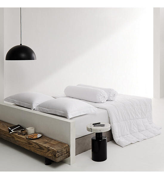 LOTUS ATTITUDE Fitted Sheet Set + Comforter 6FT.(6pcs.) - BASIC WHITE Оригинал