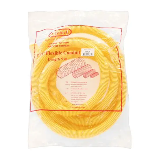 LEETECH Yellow Flexible Pipe L-PF 108-5Y Size 1 Inch 5M. Оригинал
