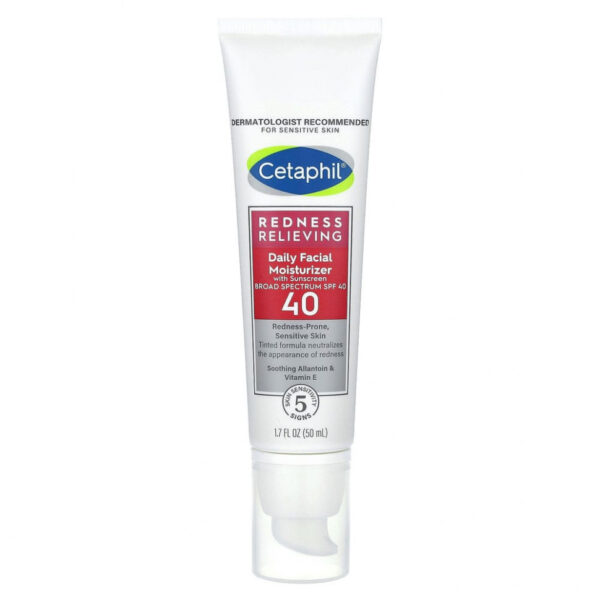 Cetaphil, увлажняющее средство от покраснений для лица, солнцезащитный фактор SPF 20, нейтральный оттенок, 50 мл (1,7 жидк. унции)