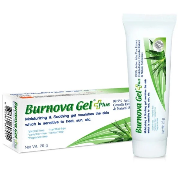 Увлажняющий гель для лица и тела с алоэ вера и огурцом Burnova Gel 70 гр