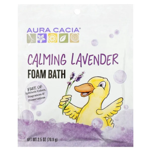 Aura Cacia, пена для ванны c расслабляющим эффектом, аромат лаванды, 70,9 г (2,5 унции)