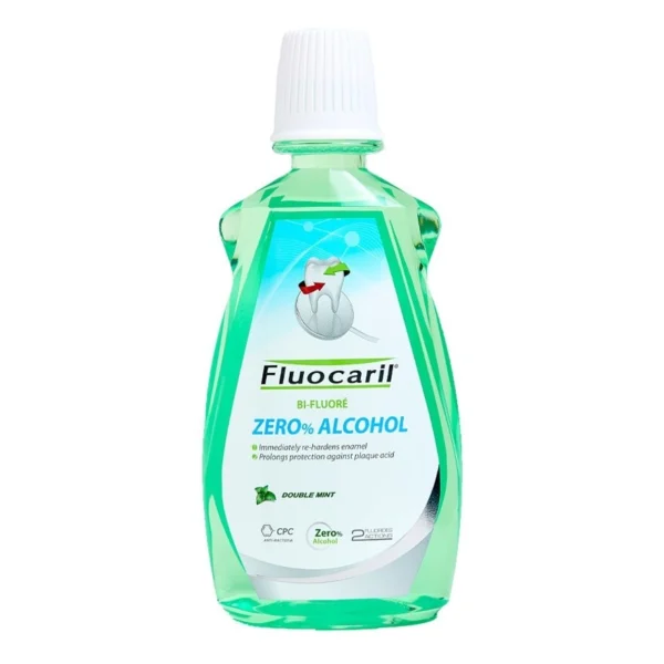 Fluocaril Mouthwash Zero Alcahol Double Mint 500 Ml. Оригинал