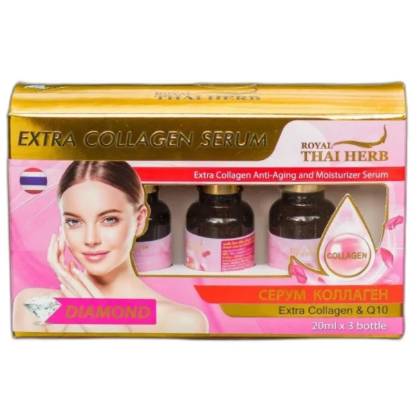 Антивозрастная сыворотка с коллагеном Royal Thai Herb 3 шт по 20 мл