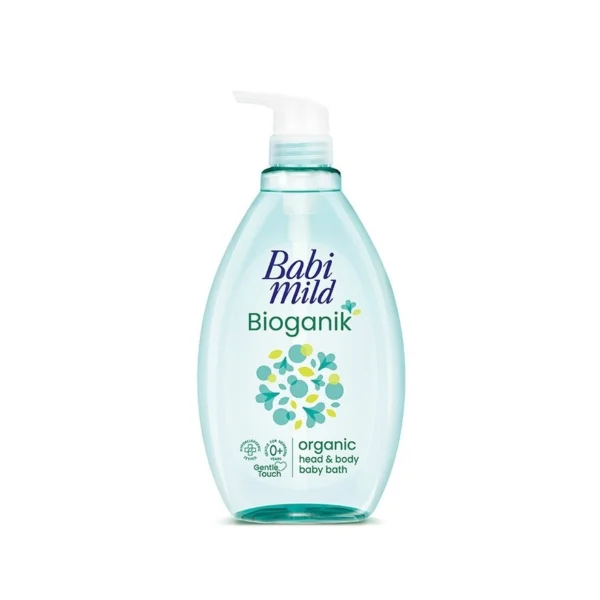 Babi Mild Organic Head Body Baby Bath Bioganik 800 Ml. อาบน้ำ สระผม เด็ก Оригинал