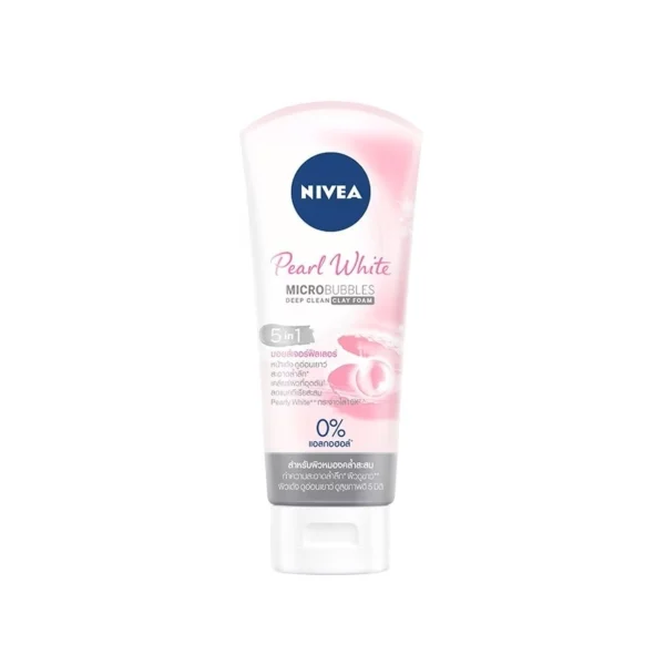 Nivea Pearl White 5in1 Moisture Filler Clay Foam 100 G. โฟมล้างหน้า Оригинал