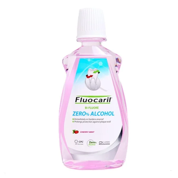 Fluocaril Mouthwash Zero Alcahol Cherry Mint 500 Ml. Оригинал