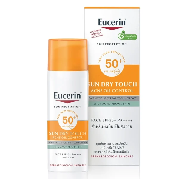 Eucerin Sun Dry Touch Acne Oil Control SPF50+ PA++++ 50 ML Оригинал