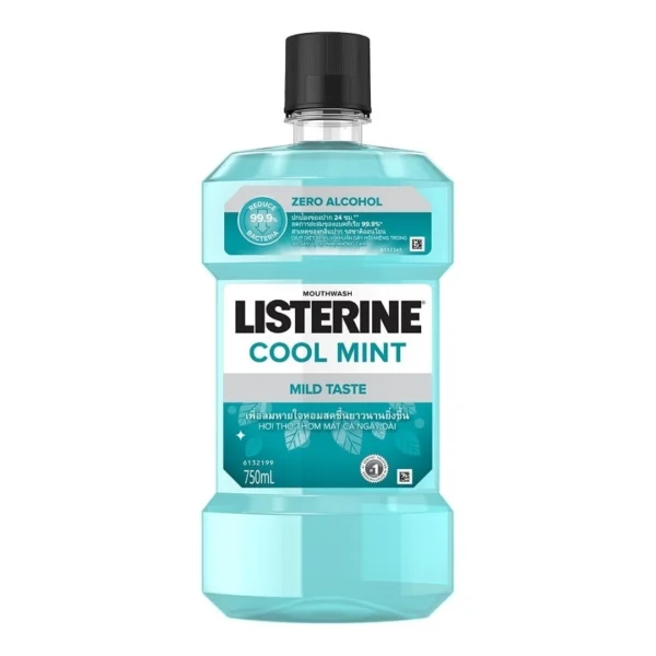 Listerine Mouthwash Cool Mint Zero Alcohol 750 Ml. Оригинал