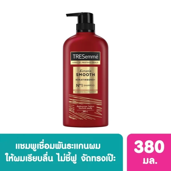TRESemme Shampoo Keratin Smooth 380 Ml. ยาสระผม แข็งแรง เรียบลื่น ลดผมชี้ฟู Оригинал