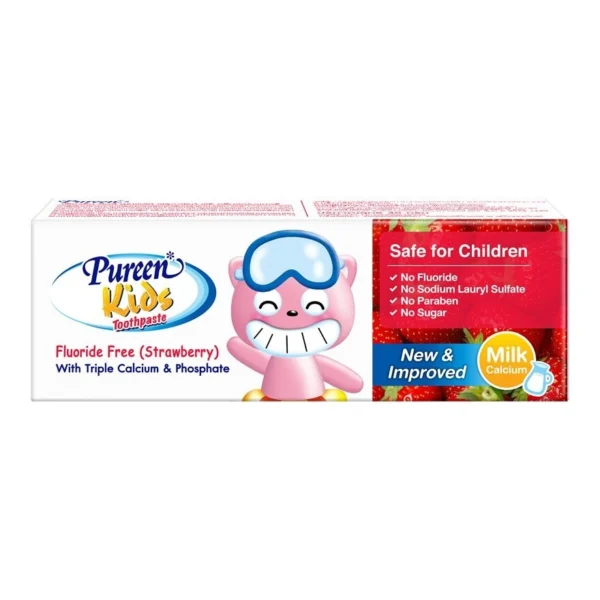 Pureen Kids Toothpaste Fluoride Free Strawberry 40 G. Оригинал