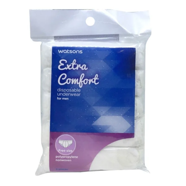 Watsons Extra Comfort Disposable Underwear ( Men - Free Size ) 5pcs. Оригинал