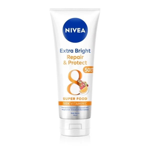 Nivea Extra Bright Repair Protect Body Serum SPF50 PA+++ 180 Ml. Оригинал