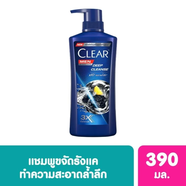 Clear Men Shampoo Anti Dandruff Deep Cleanse 390 Ml. แชมพูขจัดรังแค Оригинал