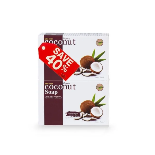 I-nature Coconut  Milk Soap  100g Pack 4 Pcs. Оригинал