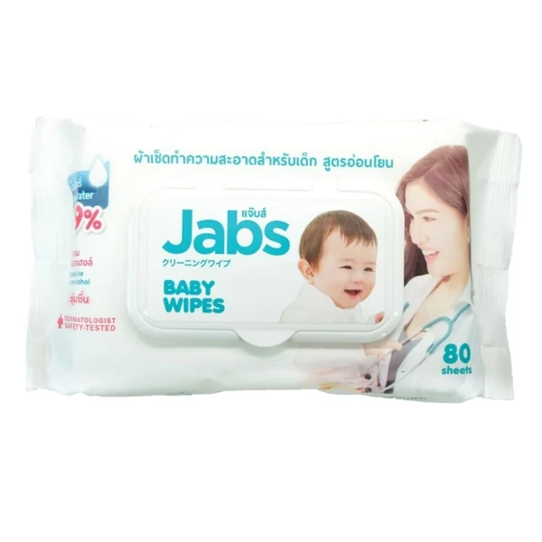Jabs Baby Wipes 80 Sheets Оригинал