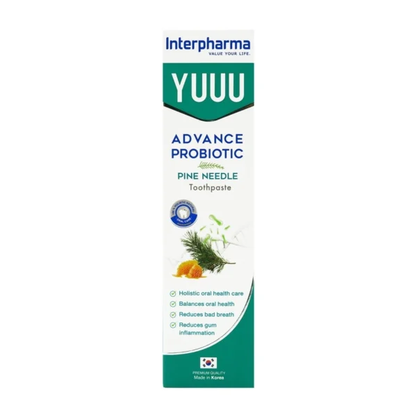 YUUU Toothpaste Advance Probiotic  Pine Needle 120 G. Оригинал