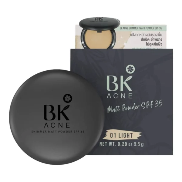 BK Acne Shimmer Matt Powder SPF35 (01 Light) 10g. Оригинал