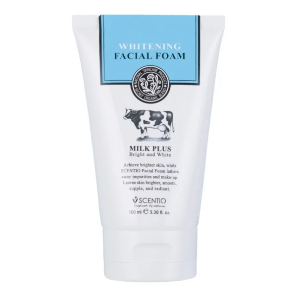 Scentio Milk Plus Whitening Facial Foam 100 Ml. Оригинал