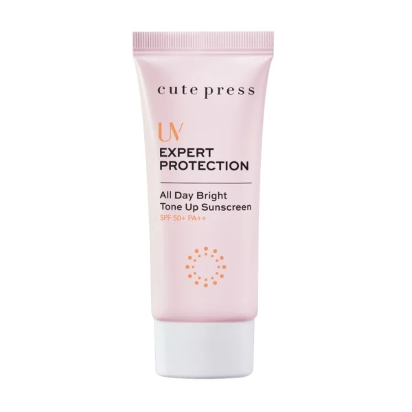 Cute Press UV Expert Protection All Day Bright Tone Up Sunscreen SPF50+ PA++ 30 G. Оригинал