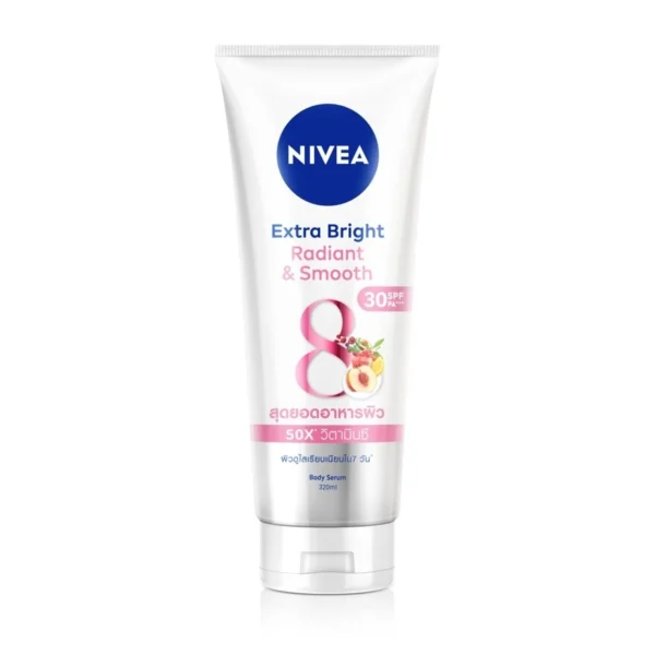Nivea Extra Bright Radiant  Smooth Body Serum SPF30 PA+++ 320 Ml. Оригинал