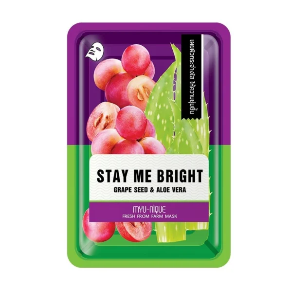 Myu-Nique Fresh From Farm Grape Seed Aloe Vera Mask 1's Оригинал