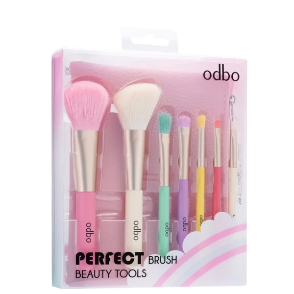 ODBO Perfect Brush Beauty Tools Set 7pcs Pastel Оригинал