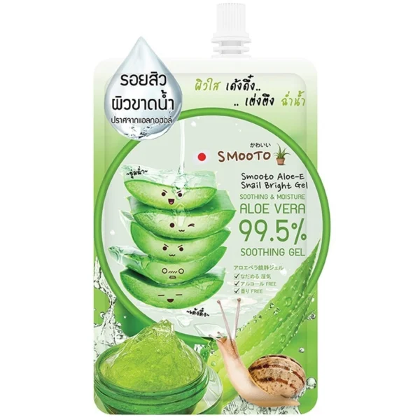 Smooto Aloe-E Snail Bright Gel 50g Оригинал
