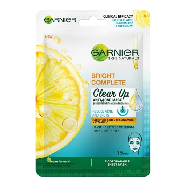 Garnier Skin Naturals Bright Complete Clear Up Anti-Acne Mask 1's Оригинал