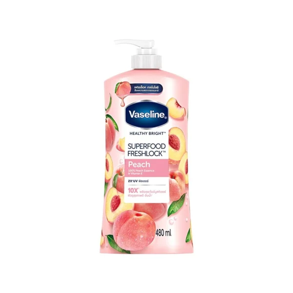 Vaseline Healthy Bright Superfood Freshlock Peach 480 Ml. Оригинал
