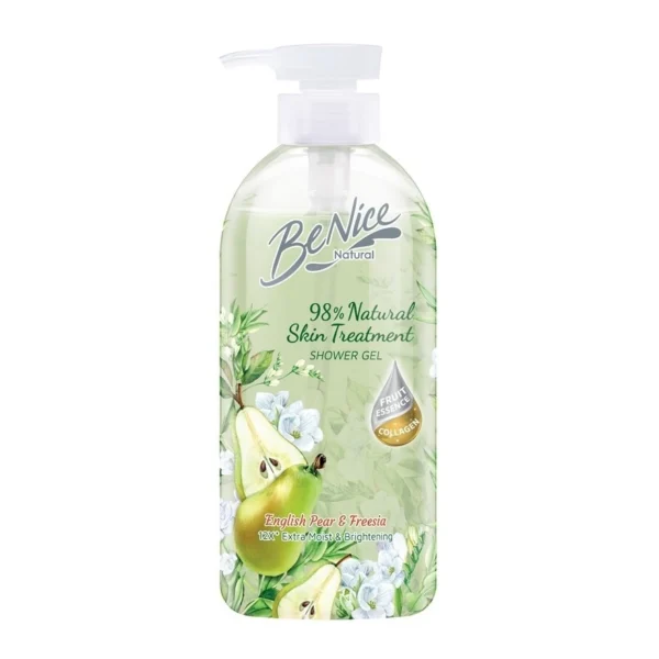Benice Shower Gel Natural English Pear  Freesia 450 Ml. Оригинал